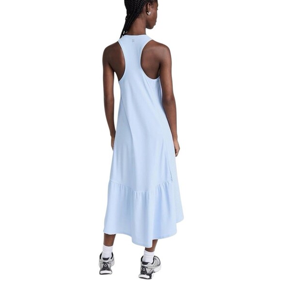 Sweaty Betty Explorer Ace Racerback Midi Dress Breeze Blue‎ Size L NWT $128 READ - Picture 3 of 15